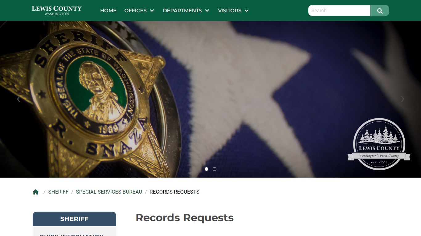 Records Requests - Lewis County, Washington